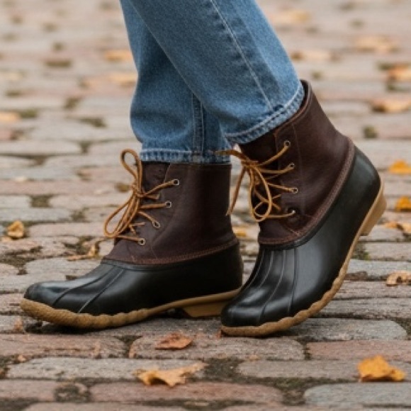 NWOT Sperry Womens Top-Sider Saltwater Duck Boot Brown Leather Size 12 STS91176 - Picture 2 of 10